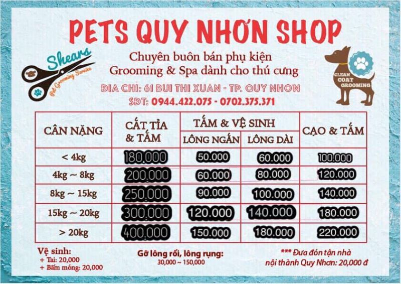 Pets Quy Nhon shop