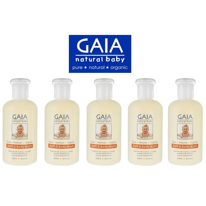 Sữa tắm hữu cơ cho bé Úc GAIA Bath & Body Wash