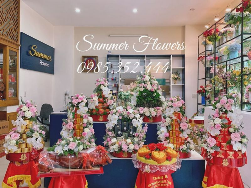 Tráp Ăn Hỏi Đẹp Tại Thái Bình - Summer Flowers