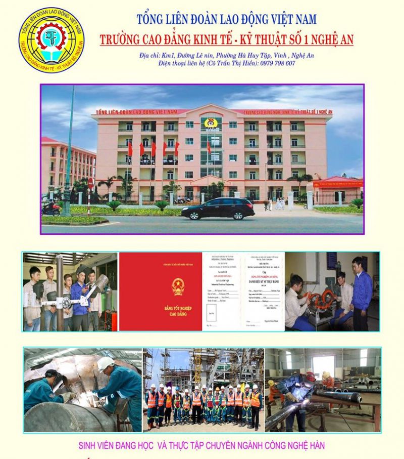 Trường Cao Đẳng Nghề Kinh Tế - Kĩ Thuật Số 1 Nghệ An Trường Cao Đẳng Nghề Kinh Tế - Kĩ Thuật Số 1 Nghệ An