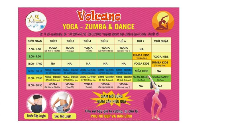 Volcano Yoga - Zumba  & dance studio -Thị trấn Vôi
