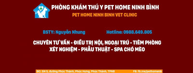 Phòng khám thú y PET HOME Ninh Bình