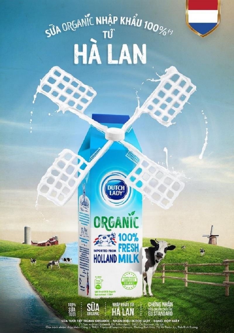 Sữa tươi organic Cô Gái Hà Lan