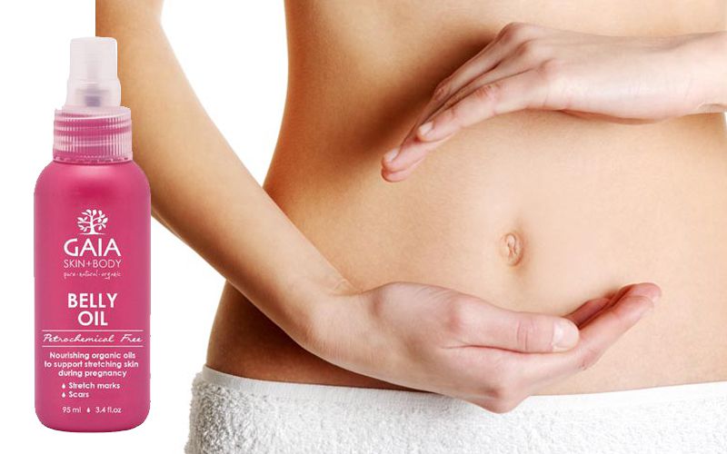 Tinh dầu phòng và trị rạn da hữu cơ Úc GAIA Skin + Body Belly Oil