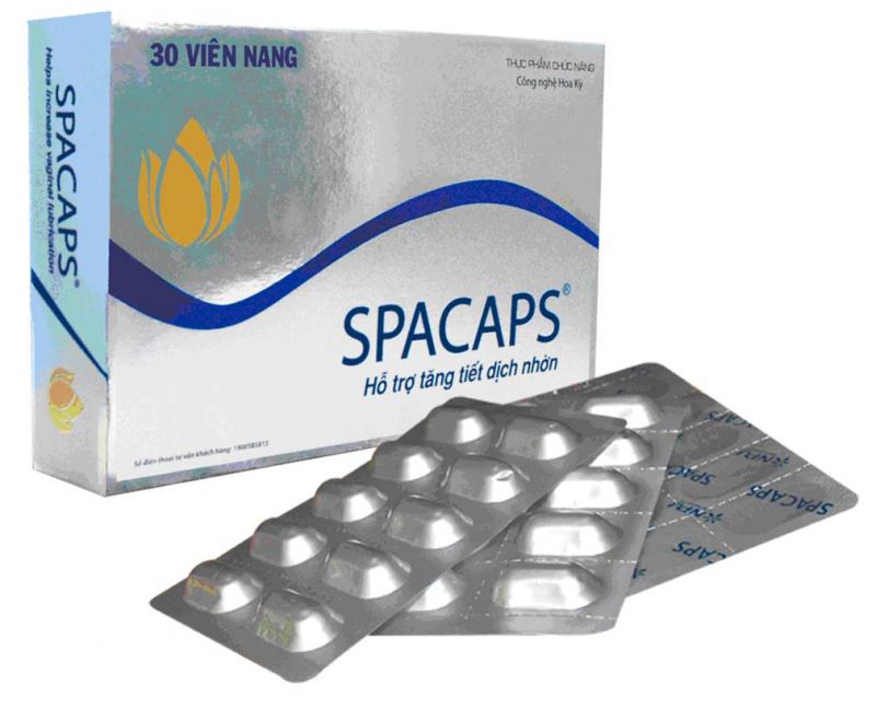 Spacaps - sản phẩm được nghiên cứu lâm sàng giúp cải thiện khô âm đạo, tăng cường ham muốn, giảm tình trạng lãnh cảm, điều hòa nội tiết tố nữ, khắc phục da khô, sạm nám