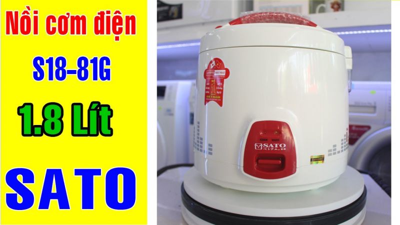 Nồi cơm điện Sato S18-81G 1,8 lít