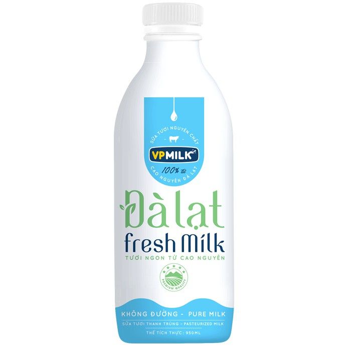 Sữa tươi thanh trùng VPMilk Đà Lạt Fresh Milk