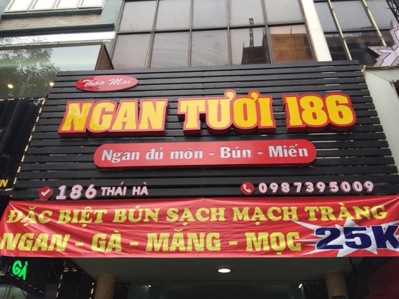 Bún ngan tươi 186 - Thái Hà