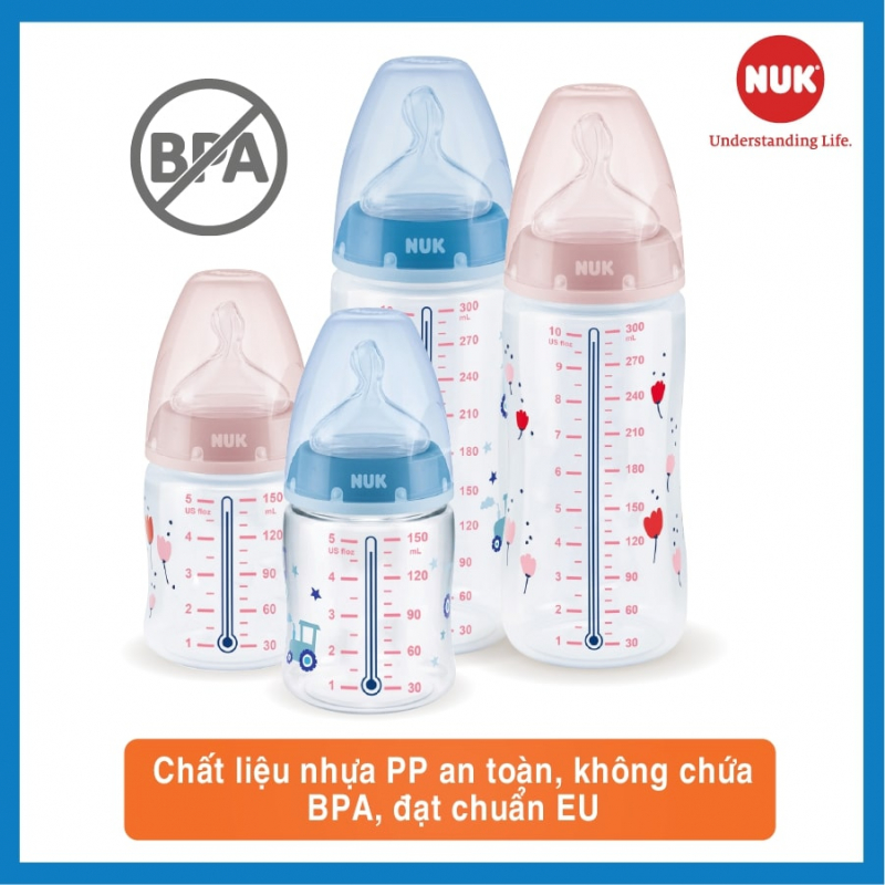 Bình sữa nhựa PP đạt chuẩn Châu Âu (EU) - Dung tích tối ưu lựa chọn - Giá siêu mềm