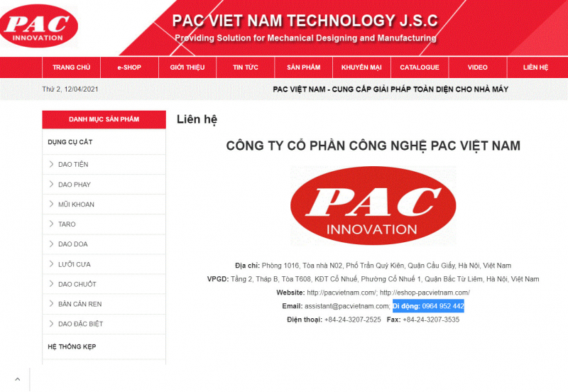 Công ty Cổ Phần Công Nghệ PAC Việt Nam