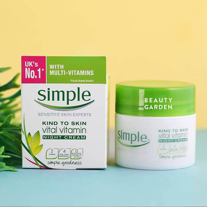 Kem Dưỡng Đêm Simple Kind To Skin Vital Vitamin