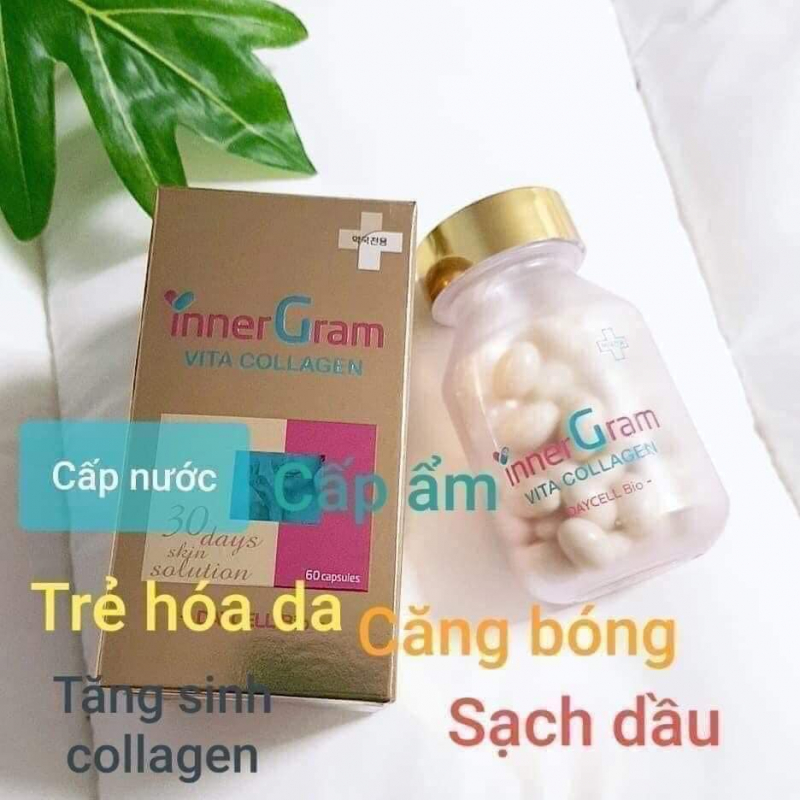 Viên uống cấp nước trắng da Inner Gram Vita Collagen