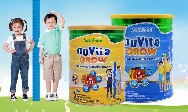 Sữa Nuvita Grow 3+ (cho bé 3 tuổi trở lên)