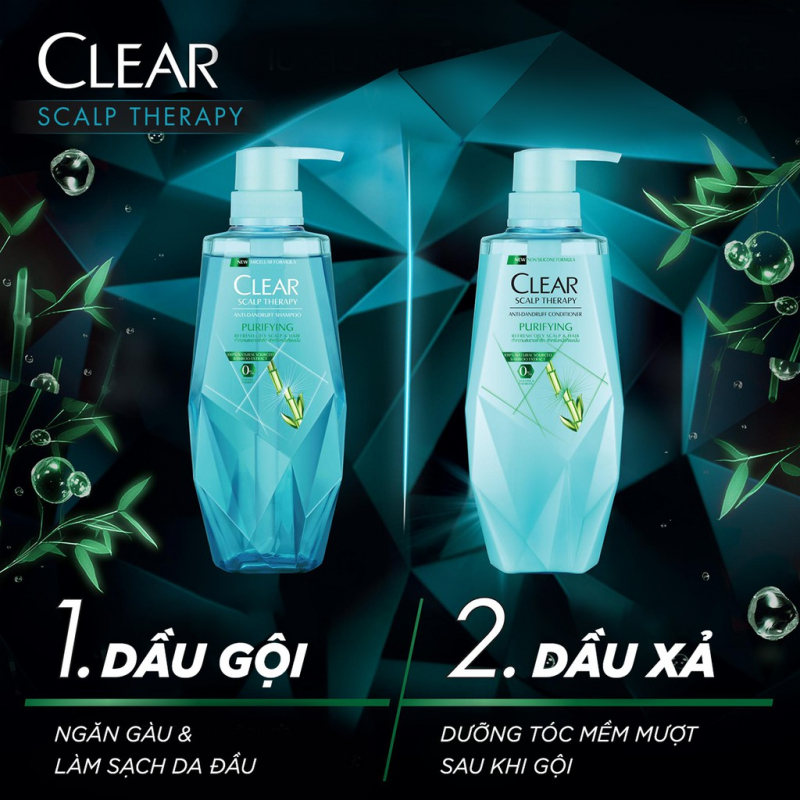 Dầu Gội Trị Gàu Clear Scalp Therapy Purifying