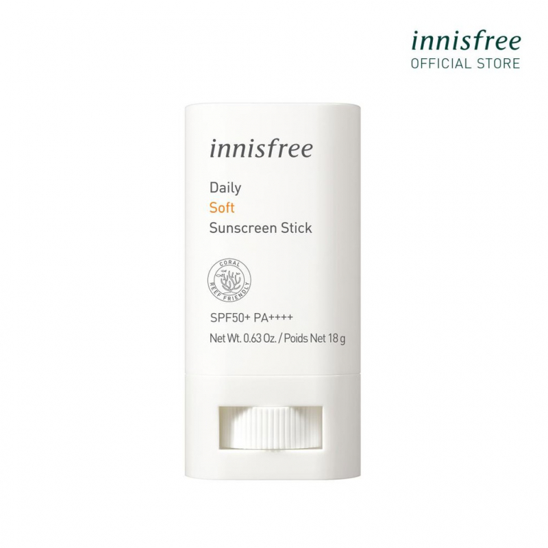 Kem chống nắng hàng ngày dạng thỏi innisfree Daily Soft Sunscreen Stick SPF50+ Pa++++ 18g