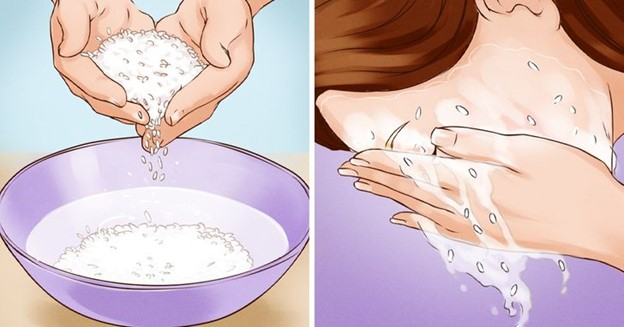 Rửa mặt bằng nước vo gạo
