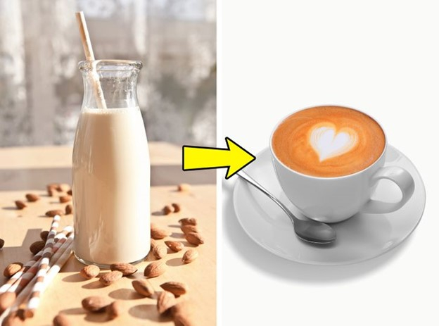 Thử chuyển sang sữa hạnh nhân (hoặc một loại sản phẩm thay thế không chứa sữa)