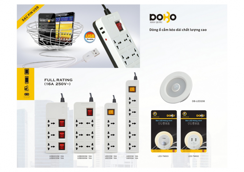 Thương hiệu thiết bị điện dân dụng cao cấp DOBO