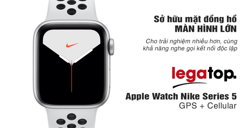 Apple Watch Series 5 Nike + GPS + Cellular Aluminum Case with Nike Sport Band