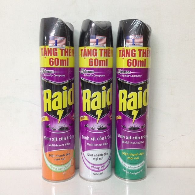 Bình xịt côn trùng Raid Mik