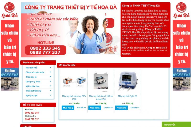 Công ty TNHH thiết bị y tế Hoa Đà