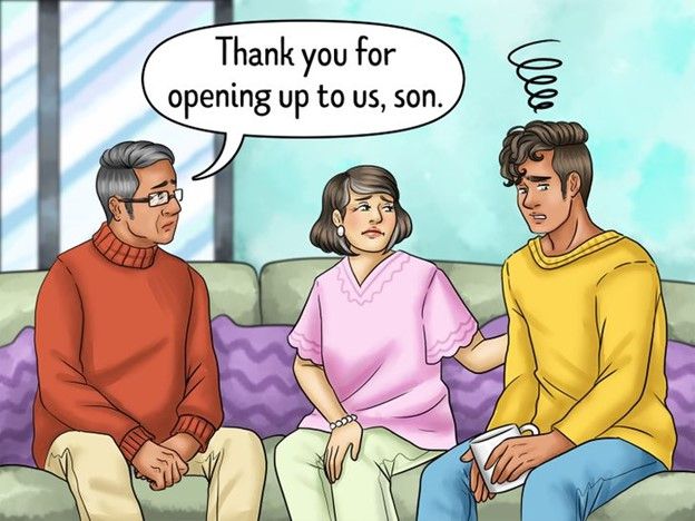 Dạy con trai cách mở lòng hơn với cha mẹ