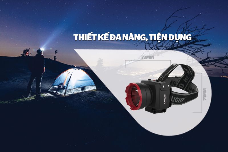 Đèn pin đội đầu Sunhouse SHE5012