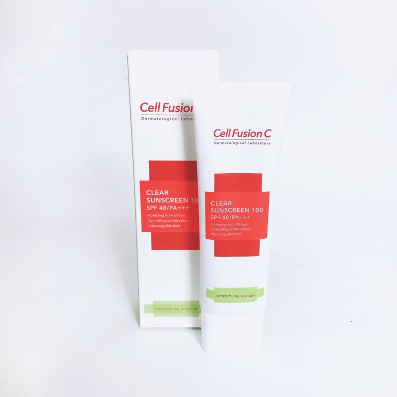 Kem Chống Nắng Kiểm Soát Dầu & Nhờn Cell Fusion C Clear Sunscreen 100 SPF 48/PA+++