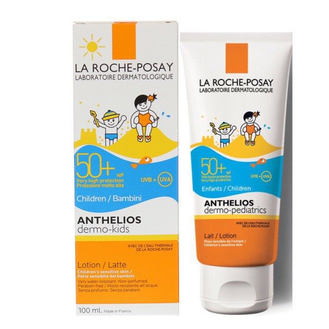 Kem chống nắng dạng sữa dành cho trẻ em SPF50+ UVB & UVA La Roche-Posay Anthelios Dermo Kid 100ml