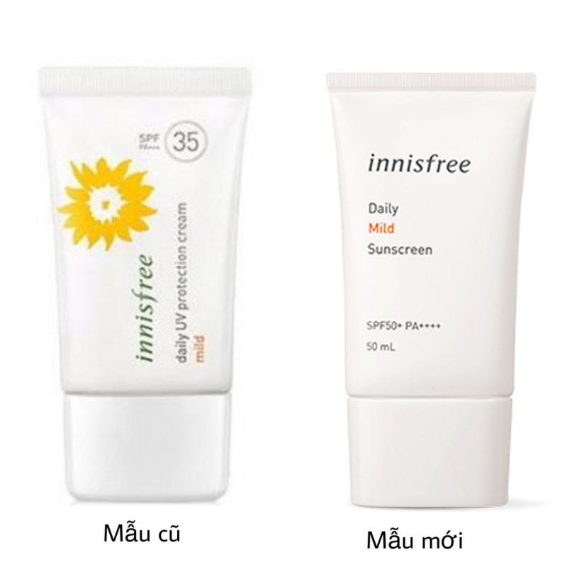 Kem chống nắng vật lý Innisfree Daily UV Protection Cream Mild SPF 35 PA+++