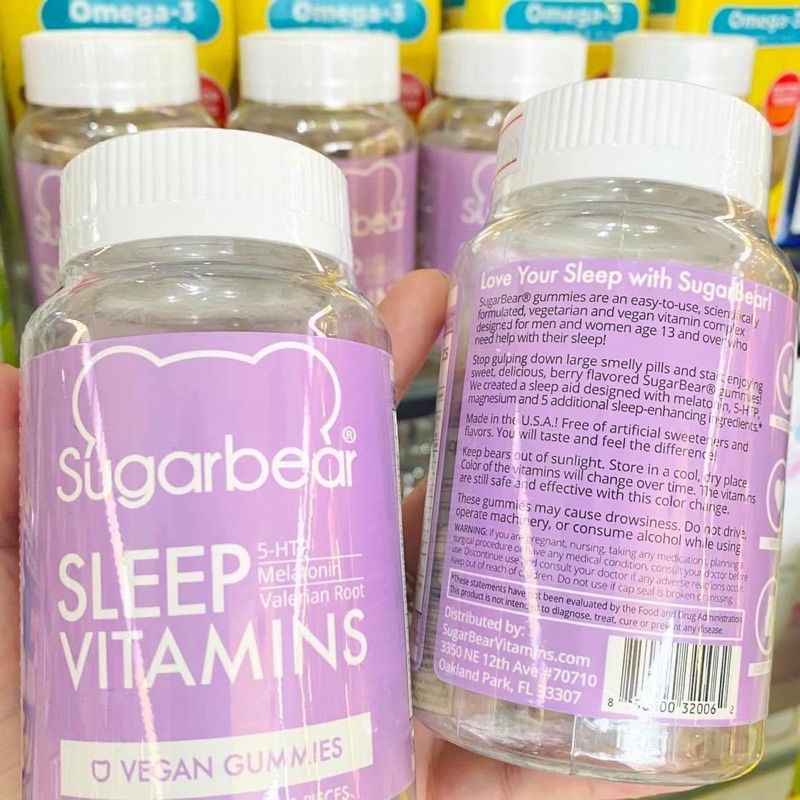 Kẹo dẻo hỗ trợ giấc ngủ SugarBear Sleep Vitamin