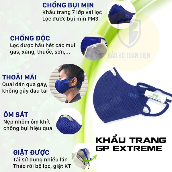 Khẩu trang phòng độc GP Extreme