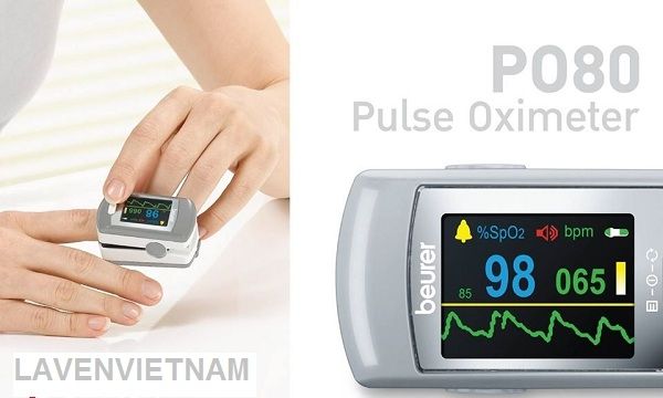 Máy đo nồng độ oxy trong máu SpO2 và nhịp tim Beurer PO80