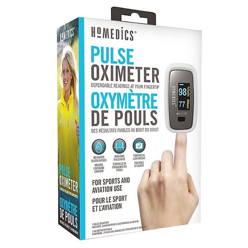 Máy đo nồng độ oxy trong máu của Homedics