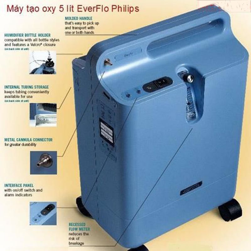 Máy tạo oxy thương hiệu Philips của Mỹ