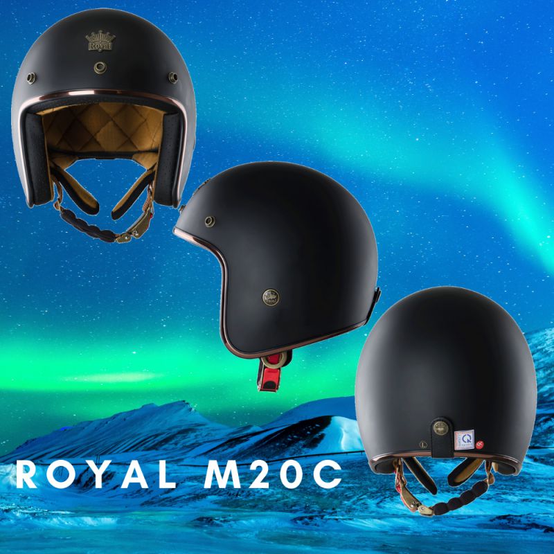 Mũ bảo hiểm 3 phần tư Royal M20C