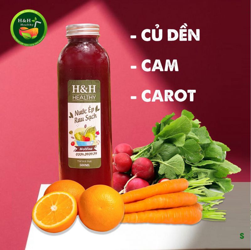 Nước ép Cam, Củ dền, Cà rốt