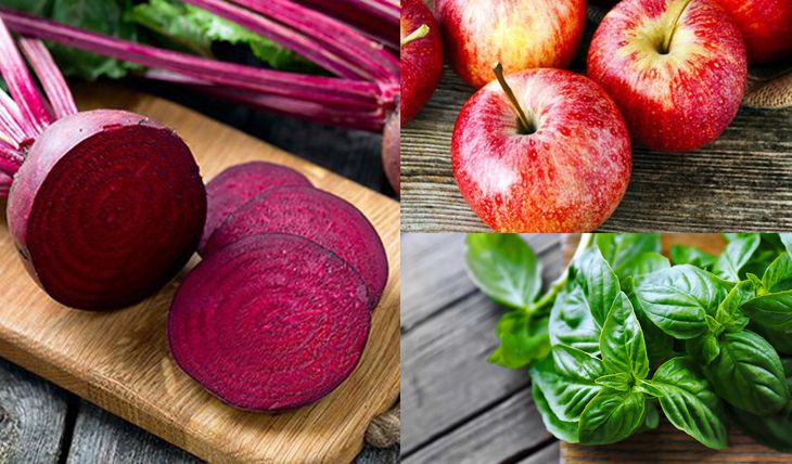 Nước ép củ dền húng quế