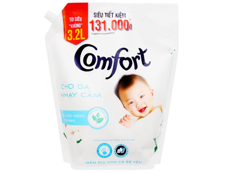 Nước xả vải Comfort Cho Da Nhạy Cảm Túi 32L