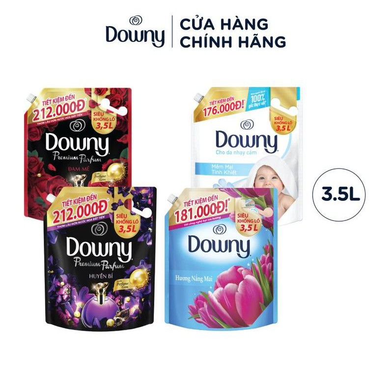 Nước xả vải Downy Hương Nước Hoa túi 35L (mới)