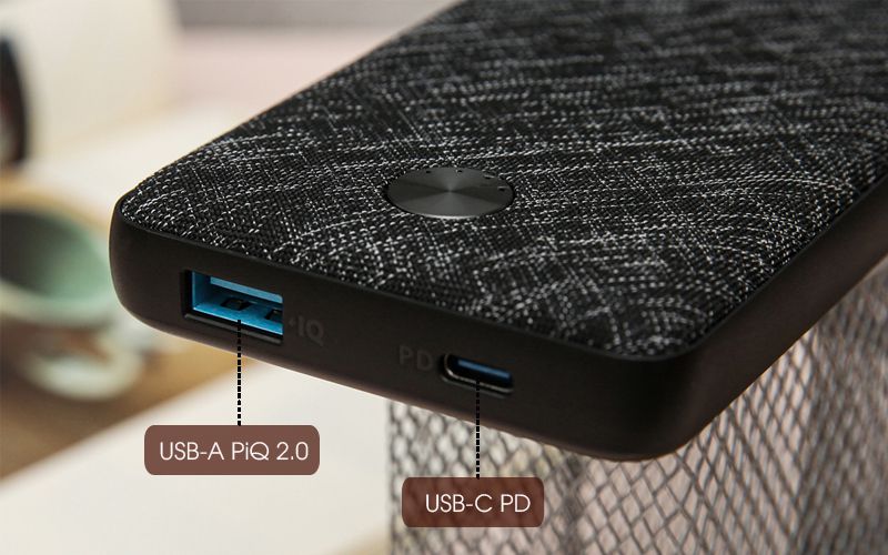 Pin sạc dự phòng Polymer 20000 mAh Anker A1281 Fabric Pin sạc dự phòng Polymer 20000 mAh Anker A1281 Fabric