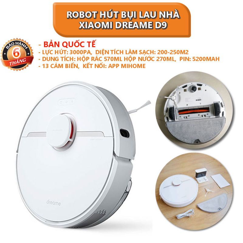 Robot hút bụi lau nhà Xiaomi Dreame D9