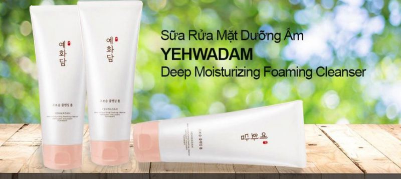 Sữa Rửa Mặt YEHWADAM DEEP MOISTURIZING FOAMING CLEANSER 150ml