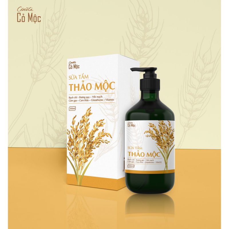 Sữa tắm thảo mộc trắng da Cenota 300ml