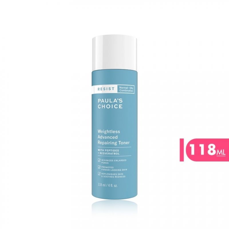 Toner Siêu Nhẹ Cho Làn Da Dầu Và Lão Paula's Choice Resist Weightless Advanced Repairing Toner (118ml)