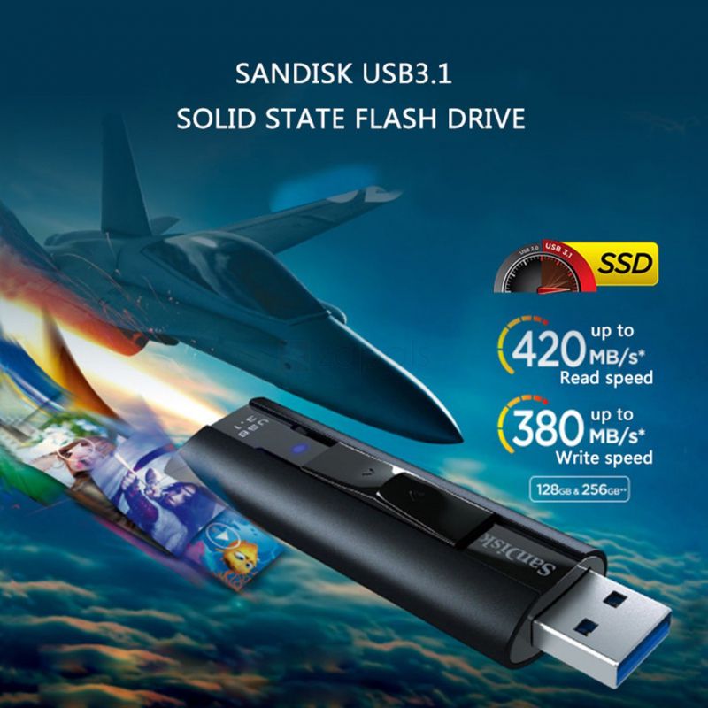 USB 32 SanDisk Extreme PRO CZ880 Solid State Flash Drive