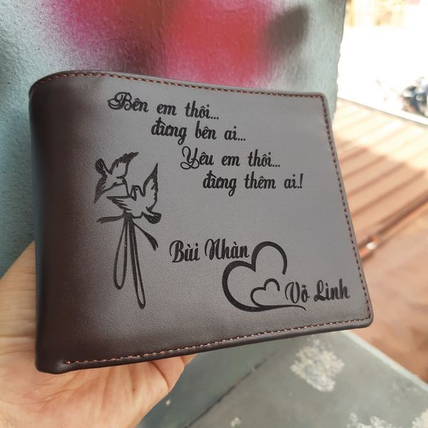 Ví Da Khắc Laser Cần Thơ