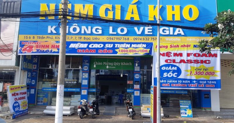 Nệm giá kho Bạc Liêu