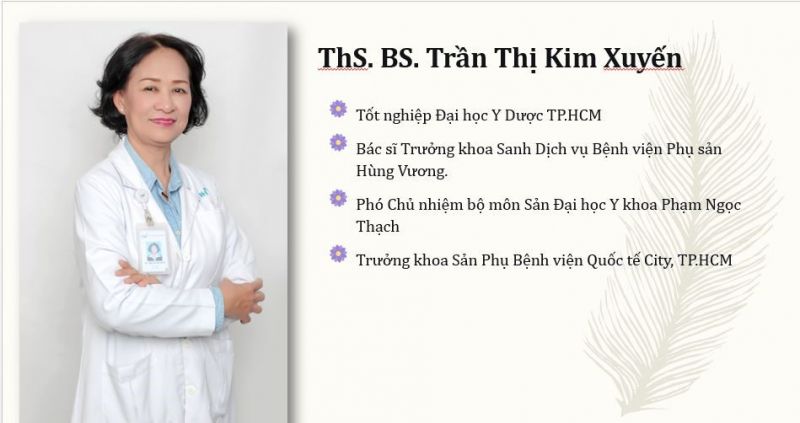 Thạc sĩ, Bác sĩ Trần Thị Kim Xuyến