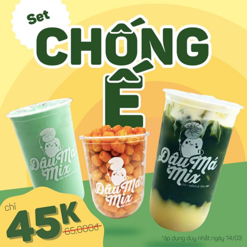 Đậu Má Mix - Đậu Nành & Rau Má